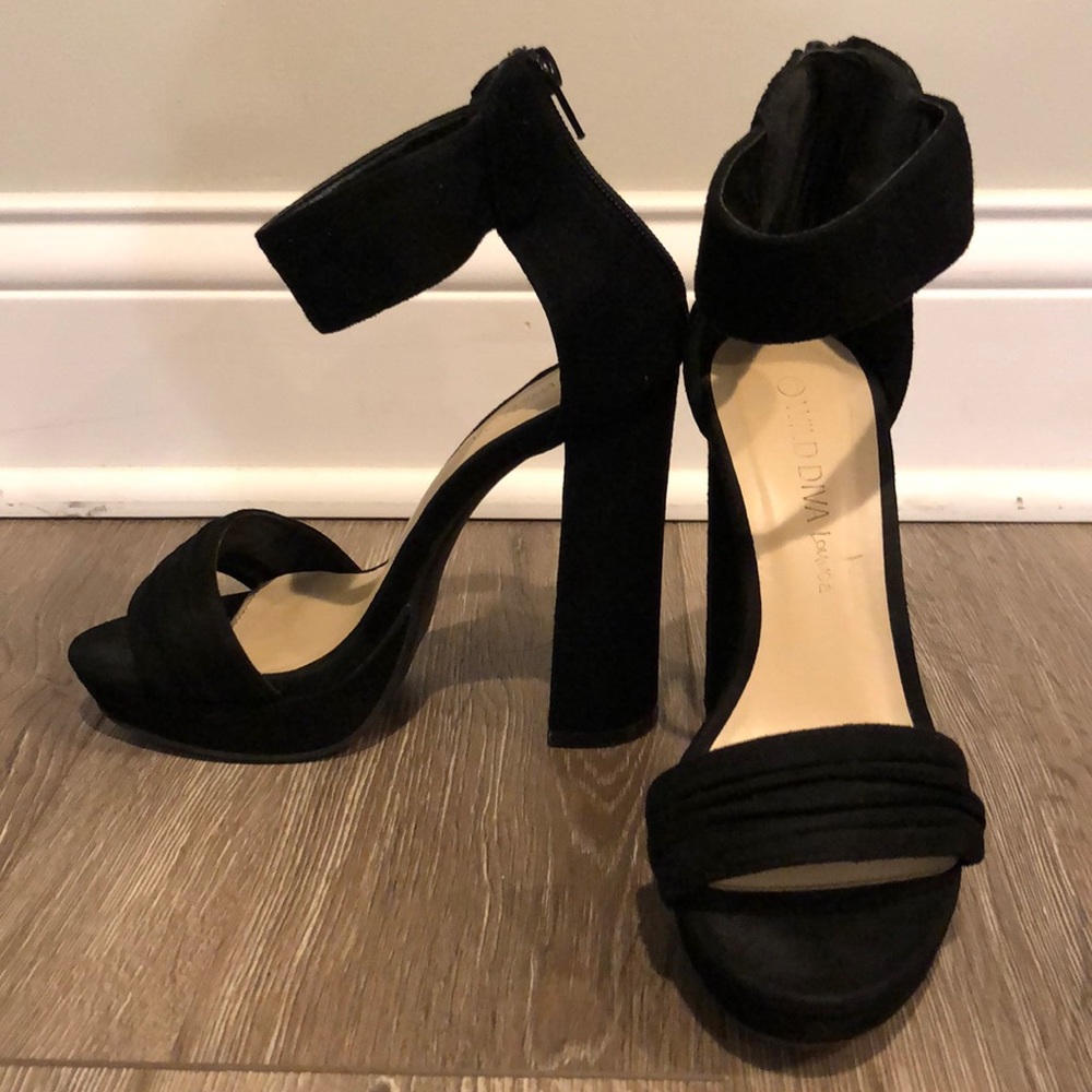 Black high heels